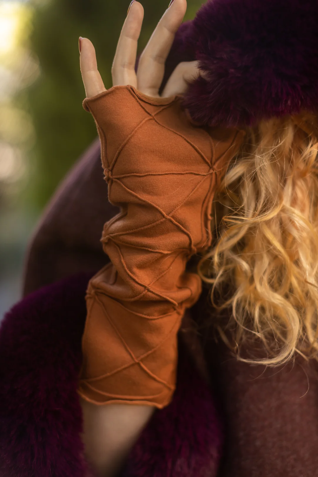 Bamboo Fleece Textured Arm Warmers - Image 16