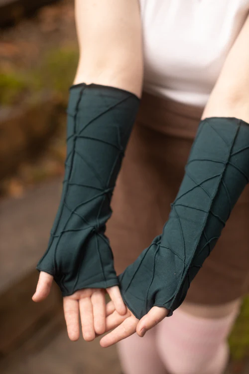 Bamboo Fleece Textured Arm Warmers - Image 2
