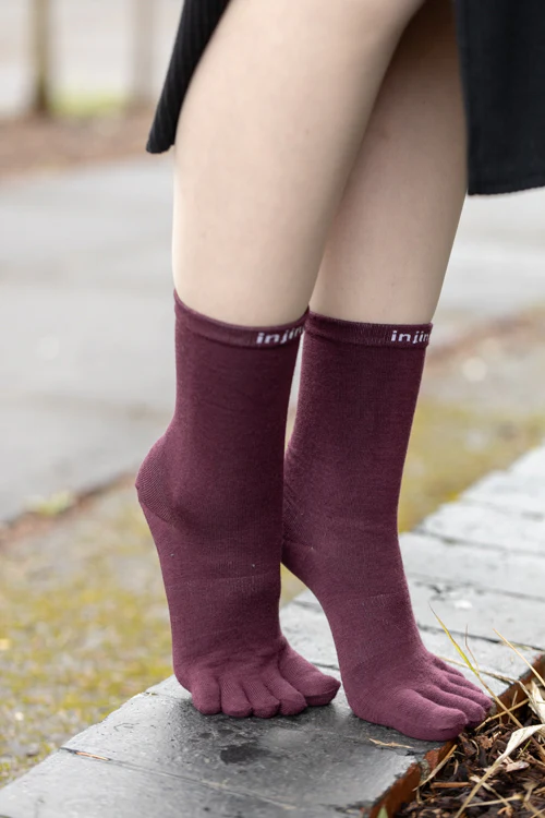 Basic Wool Liner Crew Toe Socks - Image 10