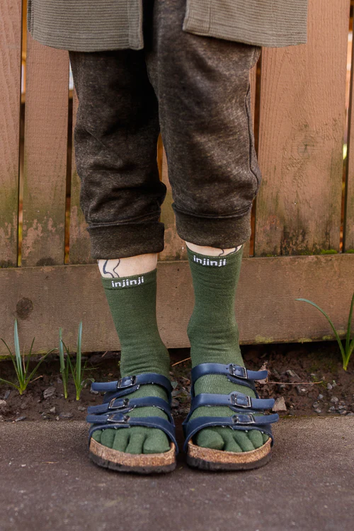 Basic Wool Liner Crew Toe Socks - Image 6