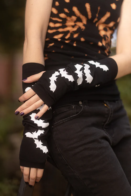 Bat Printed Arm Warmers - Image 3