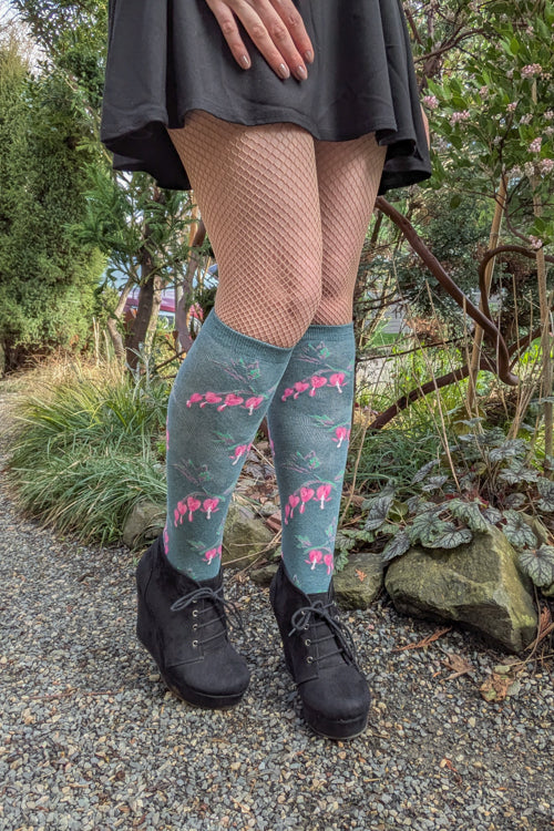 Bleeding Heart Flower Knee High - Image 3