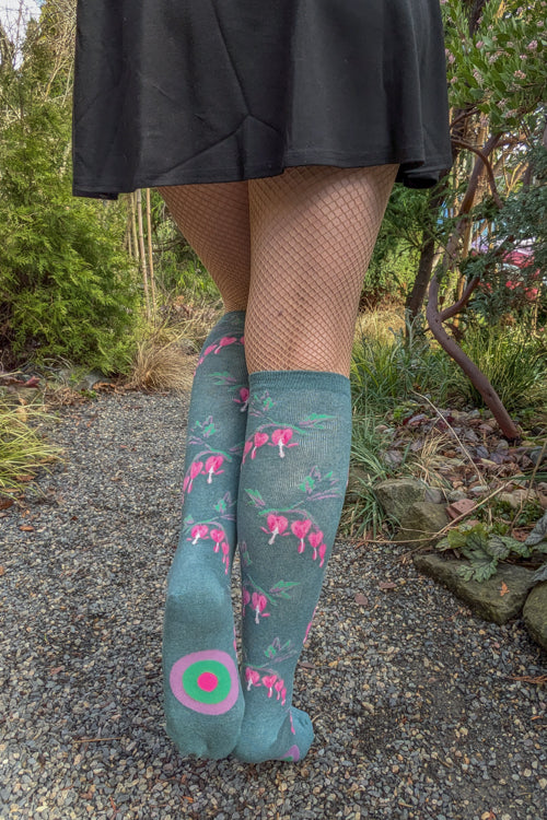 Bleeding Heart Flower Knee High - Image 4