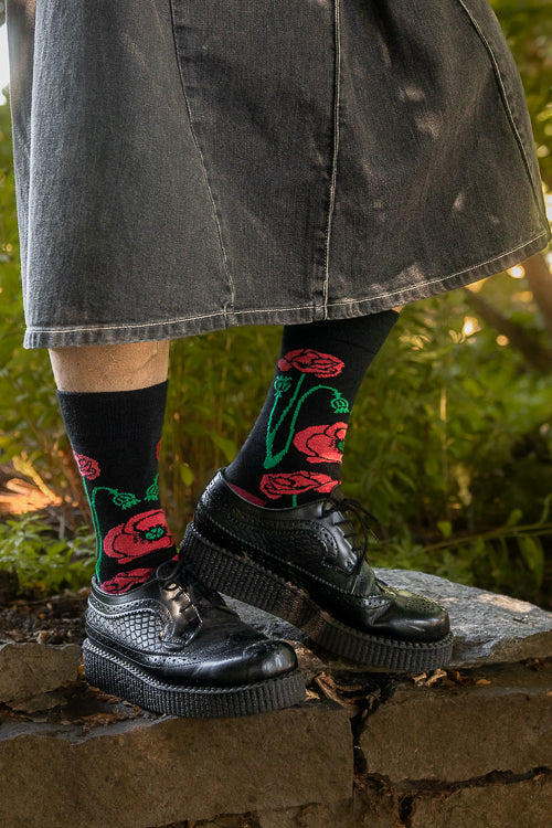 Botanical Nouveau Crew Socks - Image 2