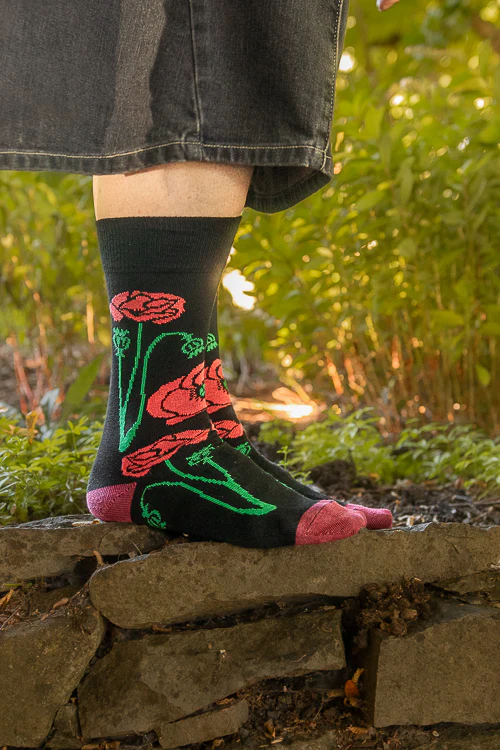 Botanical Nouveau Crew Socks - Image 4
