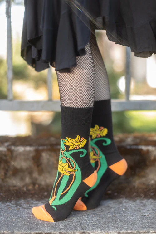 Botanical Nouveau Crew Socks - Image 7