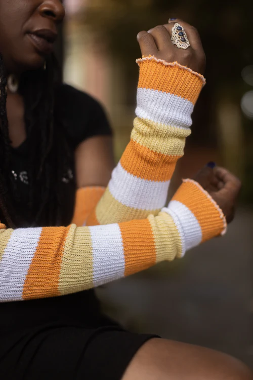 Candy Corn Stripes Warmers - Image 2