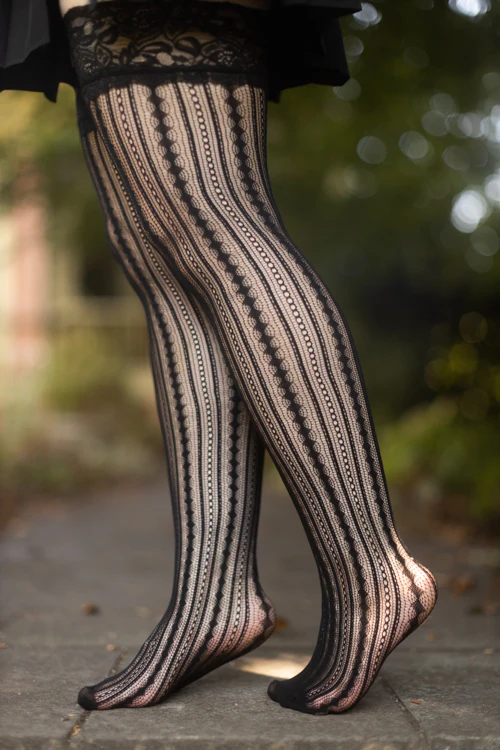 Chains and Diamonds Stay Up Thigh Highs - Image 5