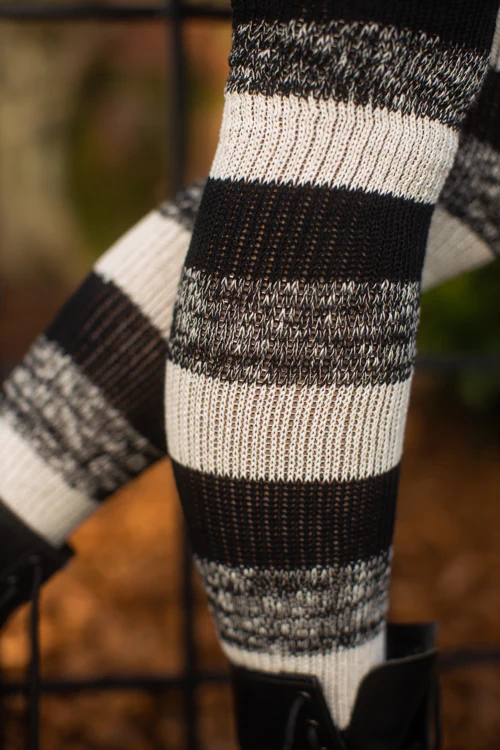 Cookies and Cream Thigh High Socks - Image 4