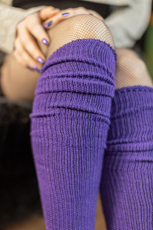 Cuffable Scrunchable Knee High Socks - Image 4