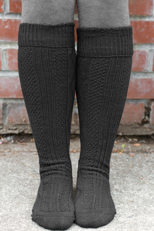 Diamond Rib Knee Socks - Image 3