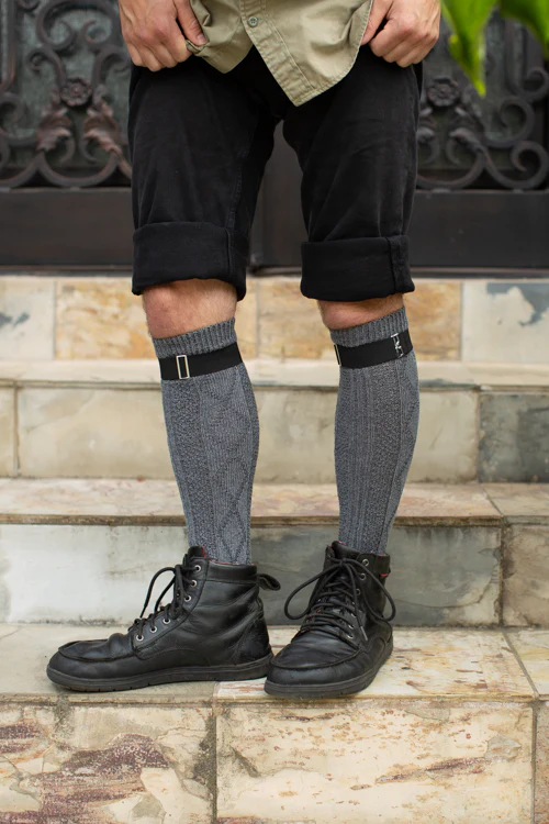 Diamond Rib Knee Socks - Image 6