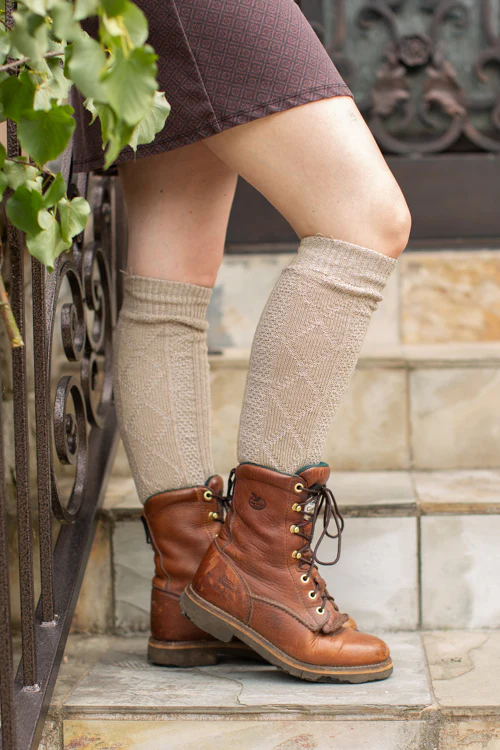 Diamond Rib Knee Socks - Image 9