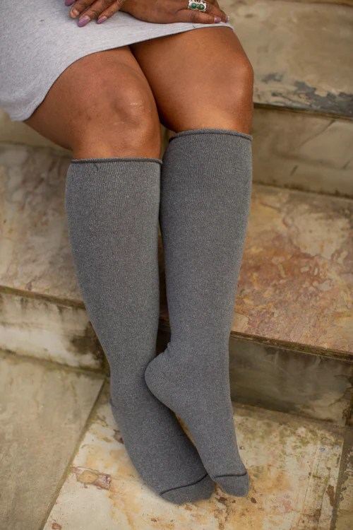 Roll Top Knee Socks - Image 3