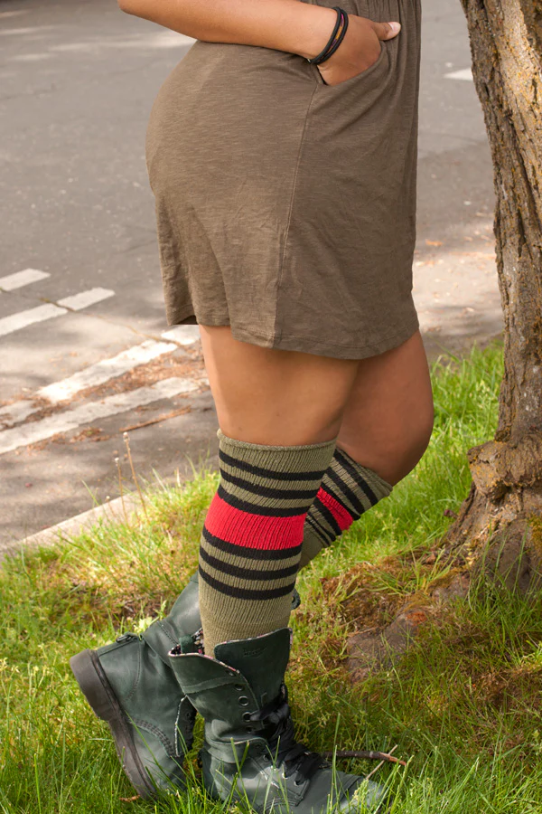 Dreamy Striped OTK Tube Socks - Image 5