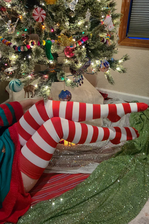 Longer Candy Cane Stripe Extraordinary Socks - Image 3