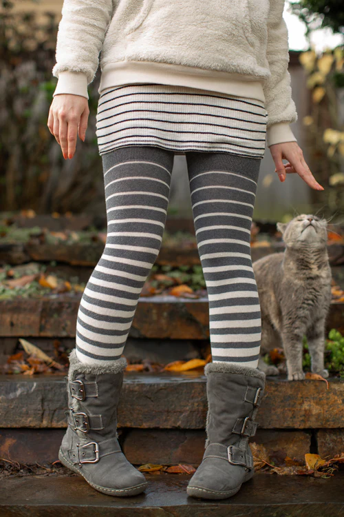 Longer Gradient Stripe Extraordinary Thigh High - Image 11