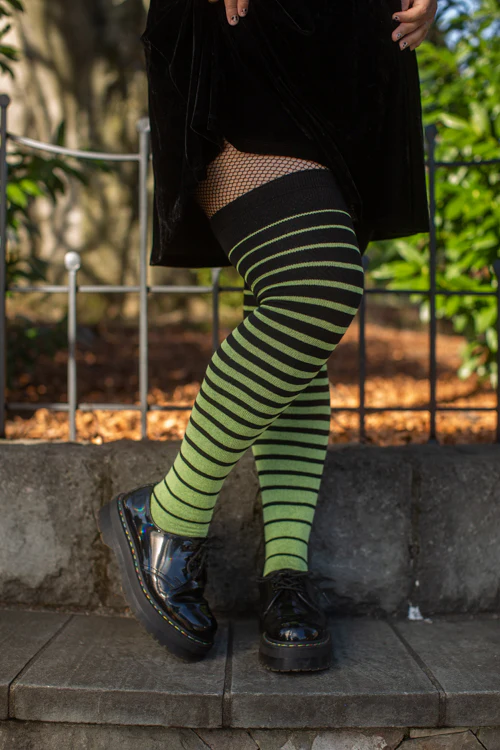 Longer Gradient Stripe Extraordinary Thigh High - Image 16