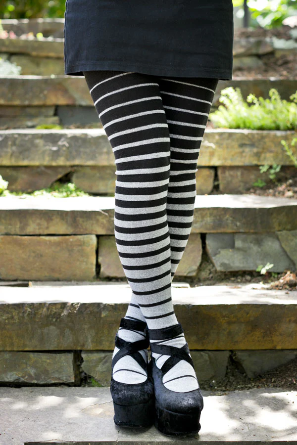 Longer Gradient Stripe Extraordinary Thigh High - Image 6