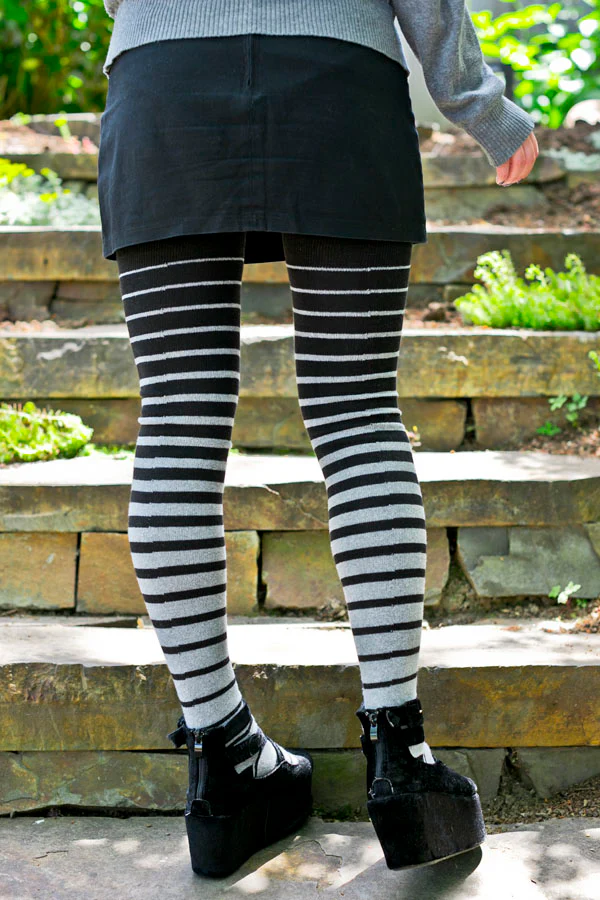 Longer Gradient Stripe Extraordinary Thigh High - Image 8