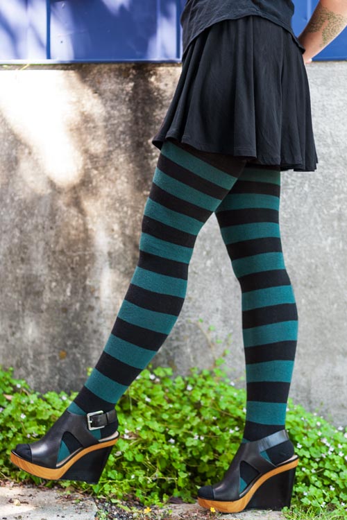 Longer Striped Extraordinary Thigh High Socks - Image 14