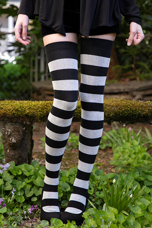 XL Foot Longer Striped Extraordinary Thigh High - Image 10