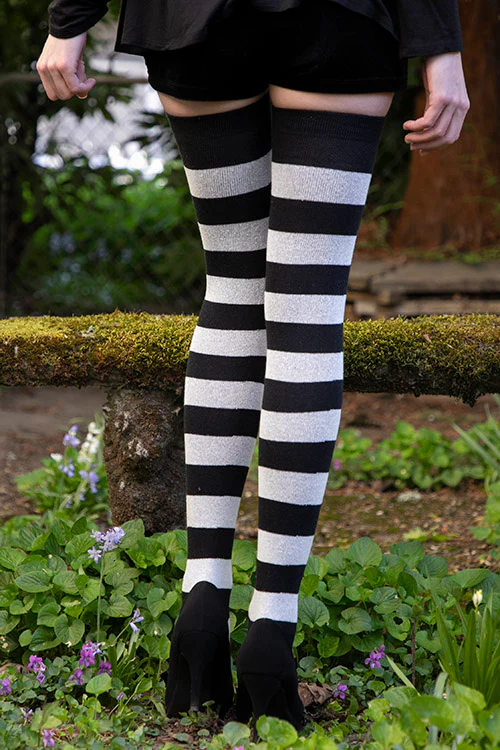 XL Foot Longer Striped Extraordinary Thigh High - Image 12