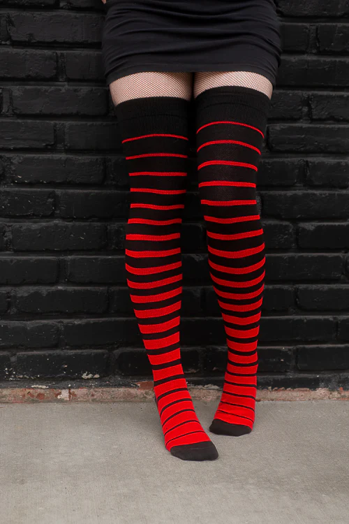 Acrylic Gradient Stripes Extraordinary Thigh High - Image 10