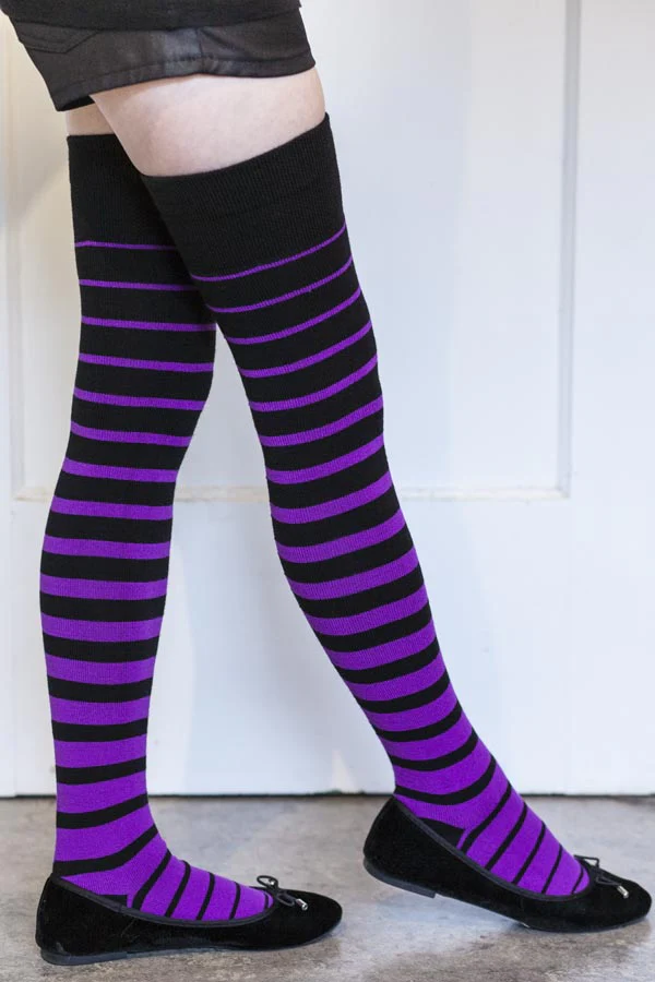 Acrylic Gradient Stripes Extraordinary Thigh High - Image 6