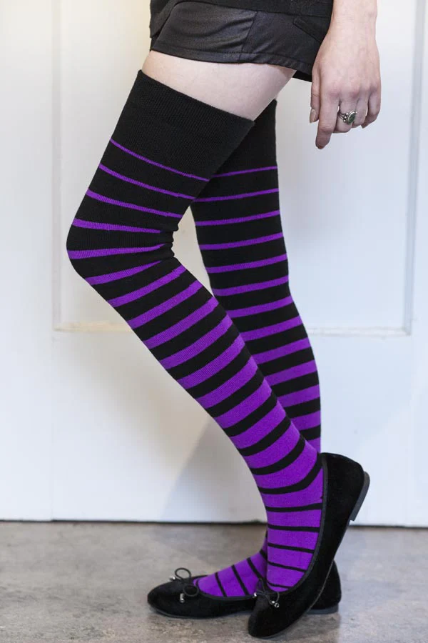 Acrylic Gradient Stripes Extraordinary Thigh High - Image 7