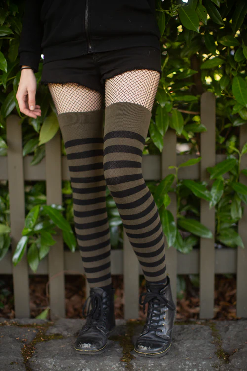 Forest Stripes Extraordinary Thigh High - Image 3