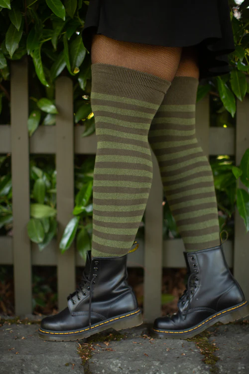 Forest Stripes Extraordinary Thigh High - Image 6