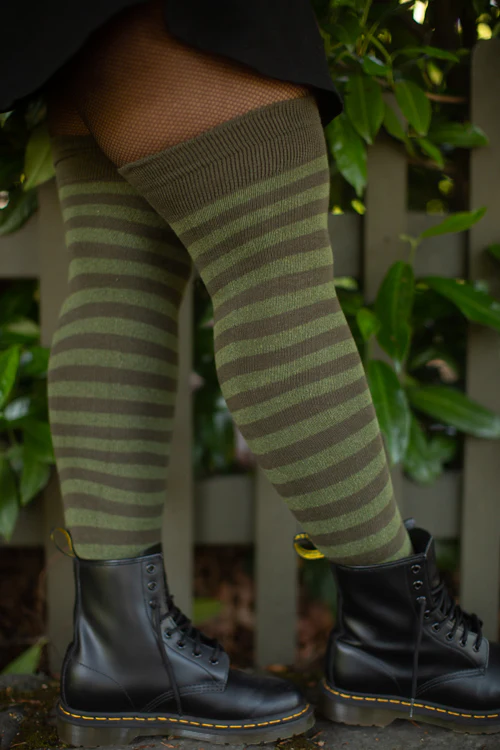 Forest Stripes Extraordinary Thigh High - Image 7
