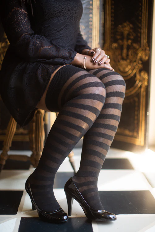 Gossamer Stripes Extraordinary Thigh High - Image 3