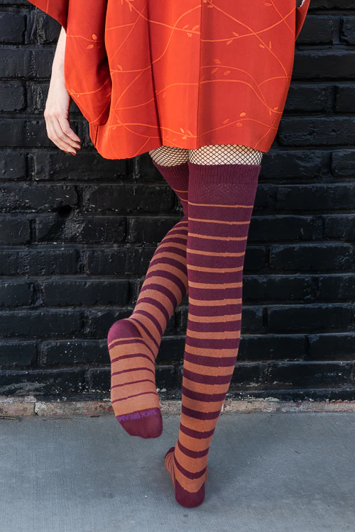 Gradient Stripes Extraordinary Thigh High - Image 7