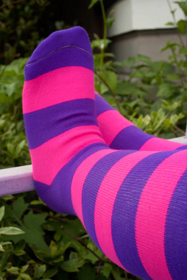 Extraordinary Programming Socks - Purple/Neon Pink - Image 3