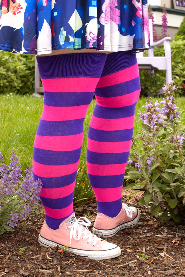 Extraordinary Programming Socks - Purple/Neon Pink - Image 4