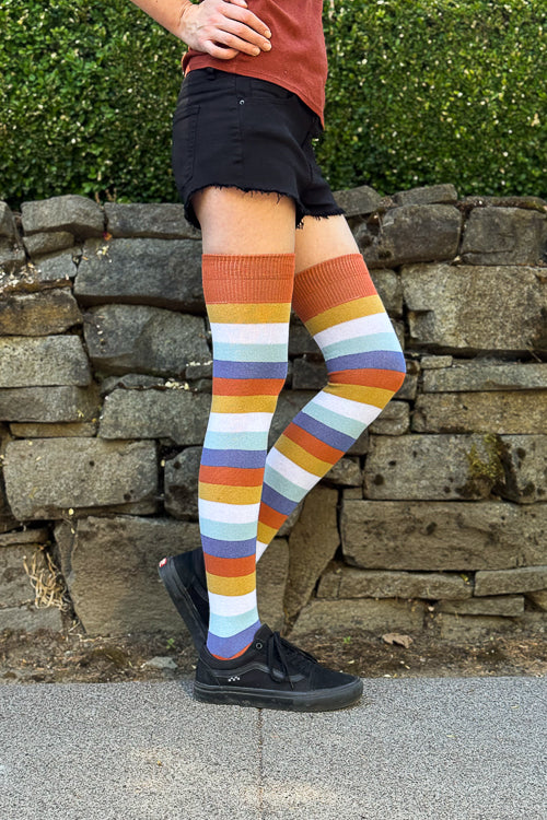 Pride Stripes Extraordinary Thigh High Socks - Image 13
