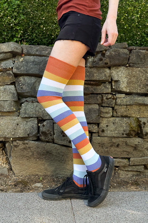 Pride Stripes Extraordinary Thigh High Socks - Image 14