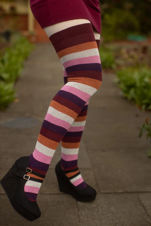 Pride Stripes Extraordinary Thigh High Socks - Image 25