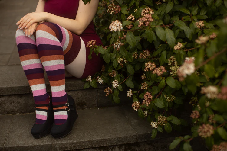 Pride Stripes Extraordinary Thigh High Socks - Image 27