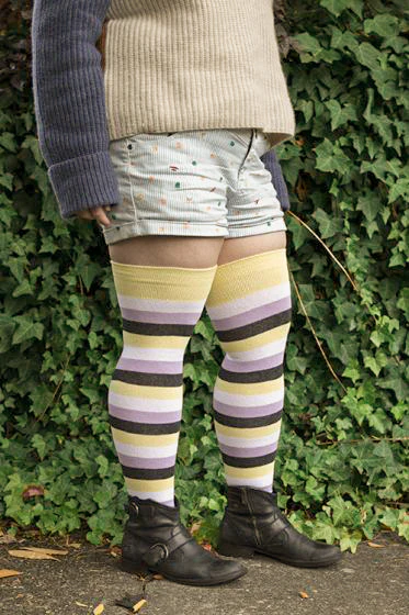 Pride Stripes Extraordinary Thigh High Socks - Image 28
