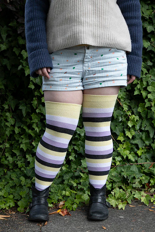 Pride Stripes Extraordinary Thigh High Socks - Image 29