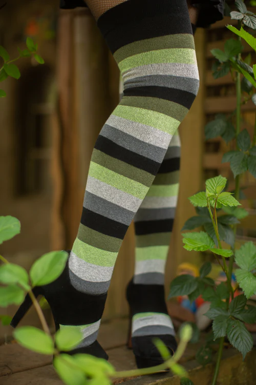 Pride Stripes Extraordinary Thigh High Socks - Image 6