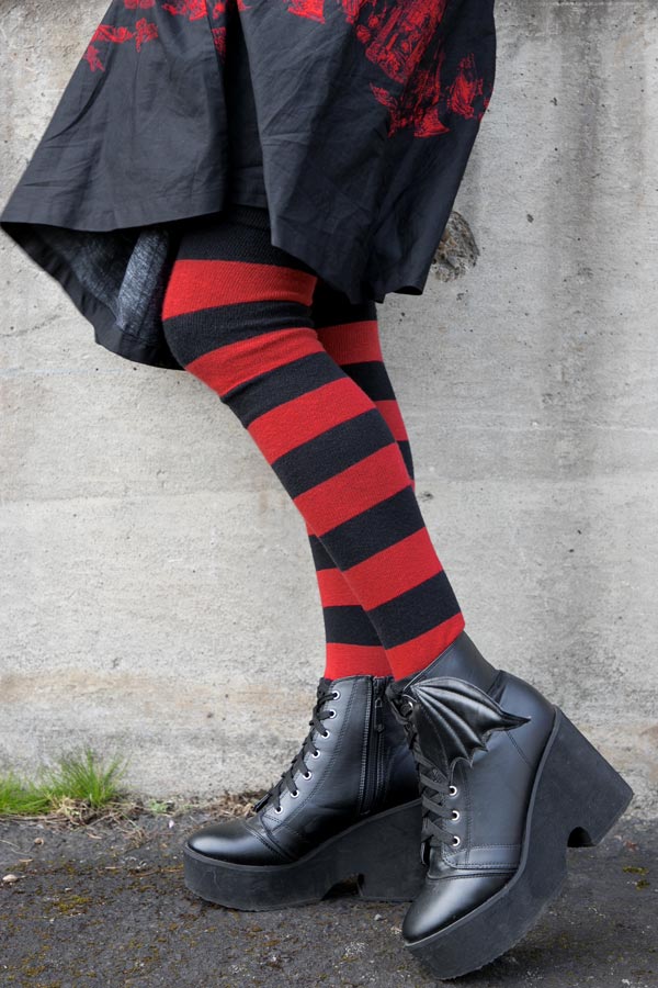 Striped Extraordinary Thigh High Socks - Image 14