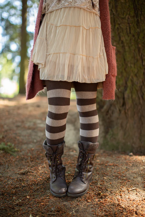 Striped Extraordinary Thigh High Socks - Image 24