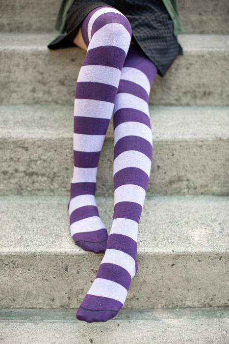 Striped Extraordinary Thigh High Socks - Image 40