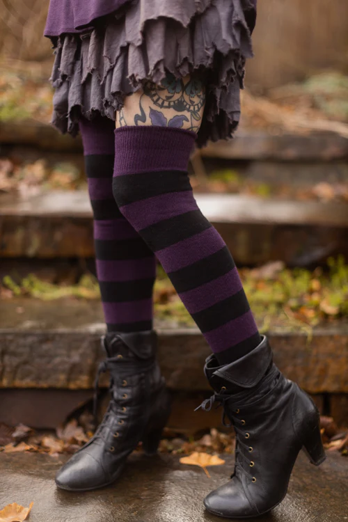 Striped Extraordinary Thigh High Socks - Image 48
