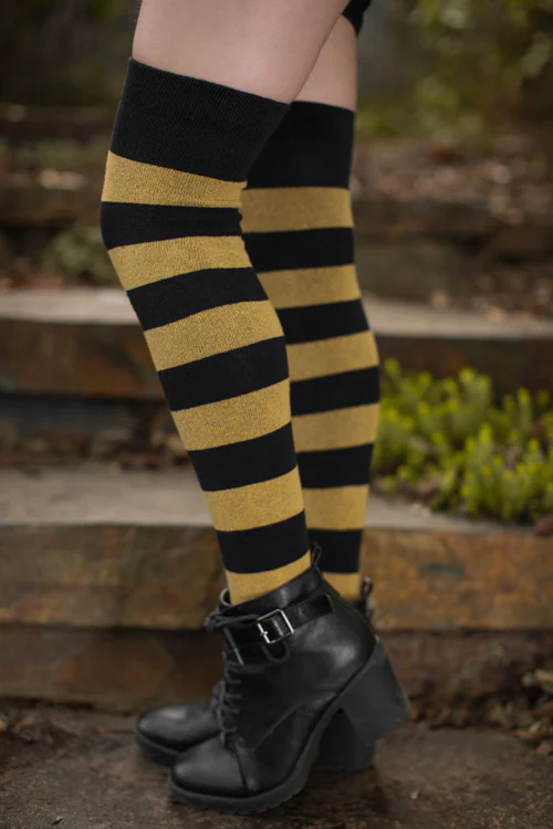 Striped Extraordinary Thigh High Socks - Image 8