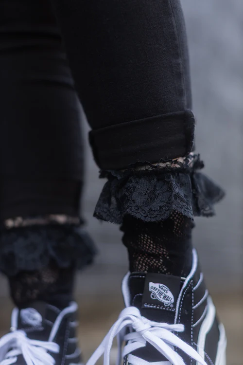 Floral Lace Anklets - Image 6